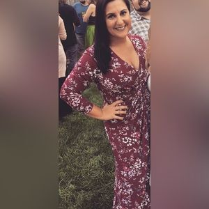 Thalía Sodi faux wrap dress